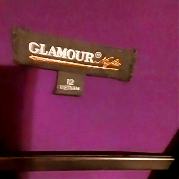  Split Sleeve Chiffon Shift Coktail Dress  Purple Bling detail - Picture 2 of 5